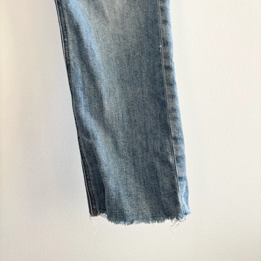Denim Forum Aritzia The Arlo Hi-Rise Straight Jean Distressed - Picture 4 of 14